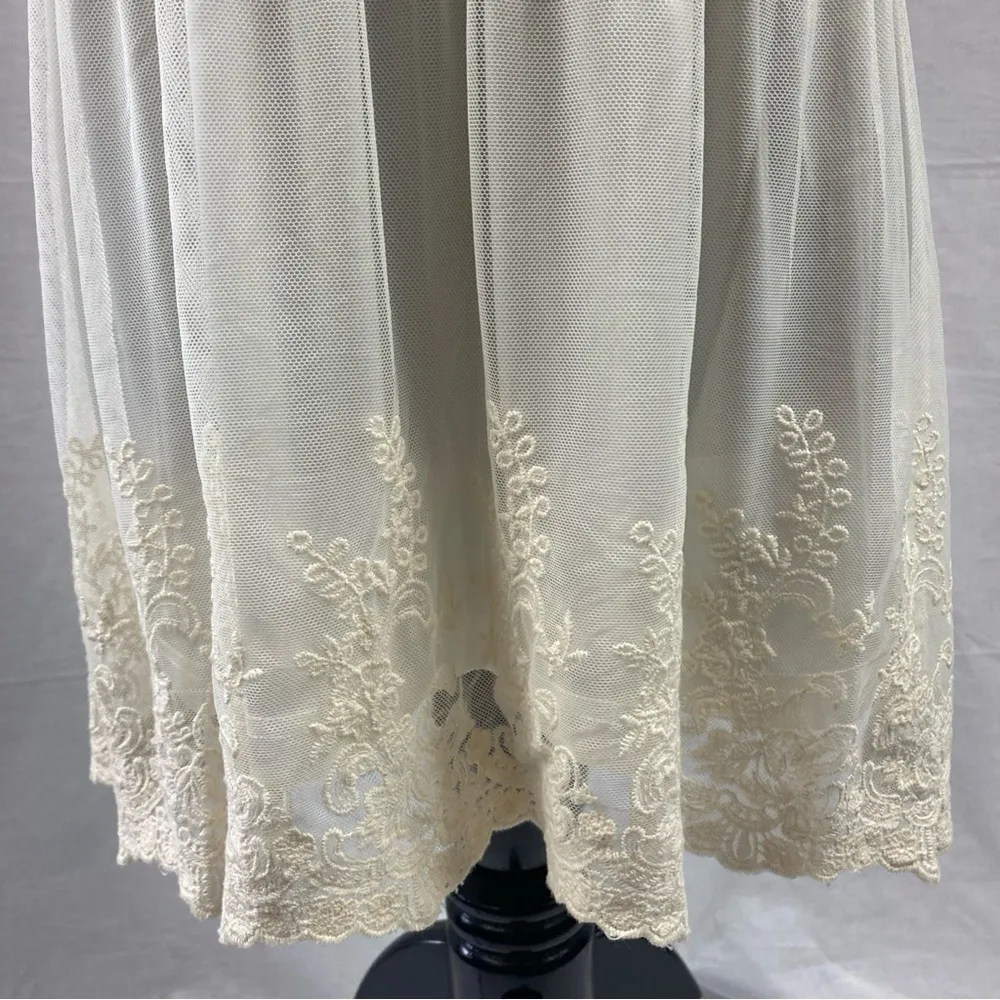 axes femme Romantic Cami Slip Dress Nightgown Japan Kawaii Medium Lacey Vintage - Image 2