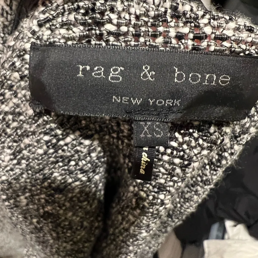 Rag and bone sweater like jacket black and white - Image 10