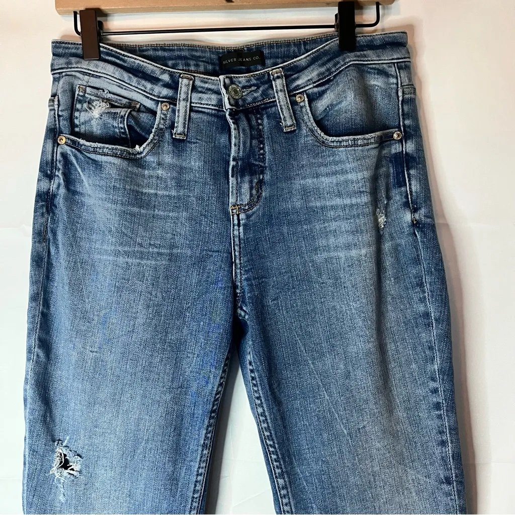 Silver Jeans Women's Straight Leg in Blue - Image 7