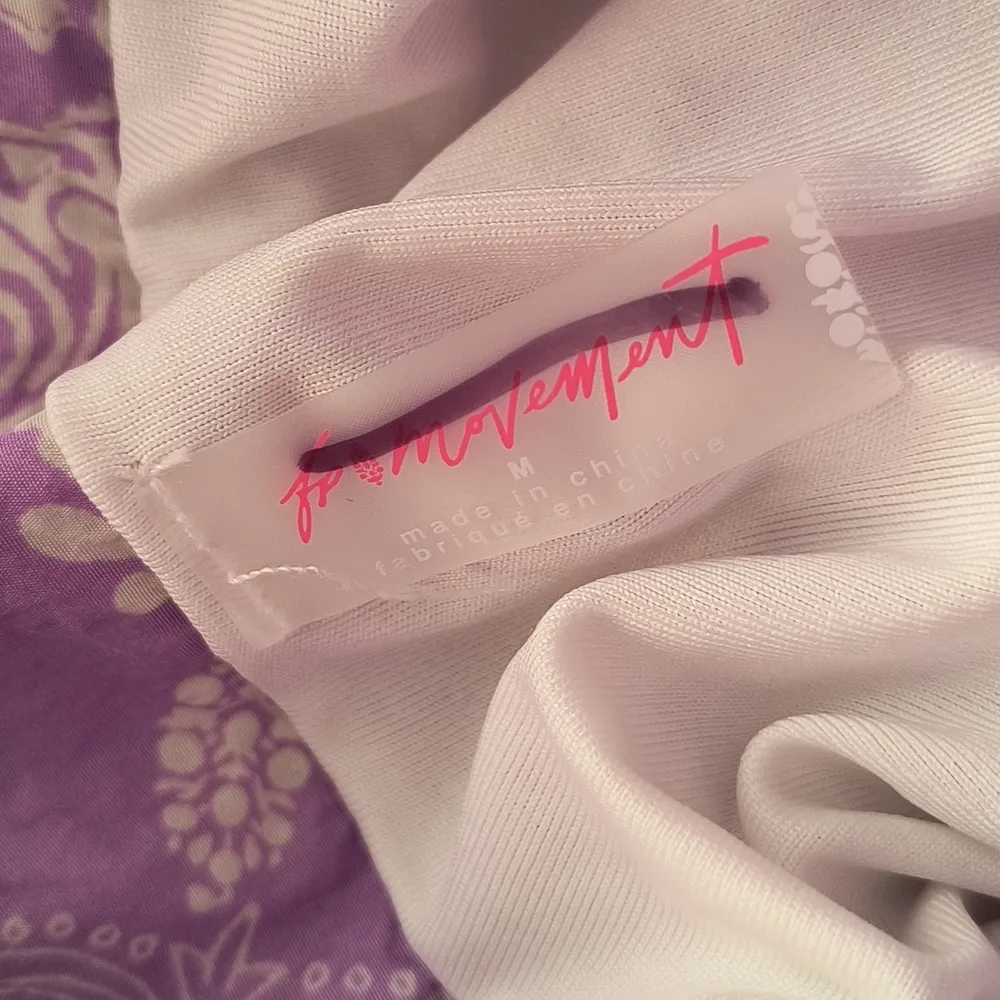 Free People Movement Lavender The Way Home  Paisley Athletic Shorts Medium - Image 5