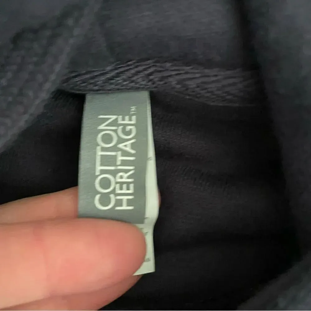 Cotton Heritage Navy Unisex Long Sleeves Hoodie “Safety & Security Team”… Blue - Image 3