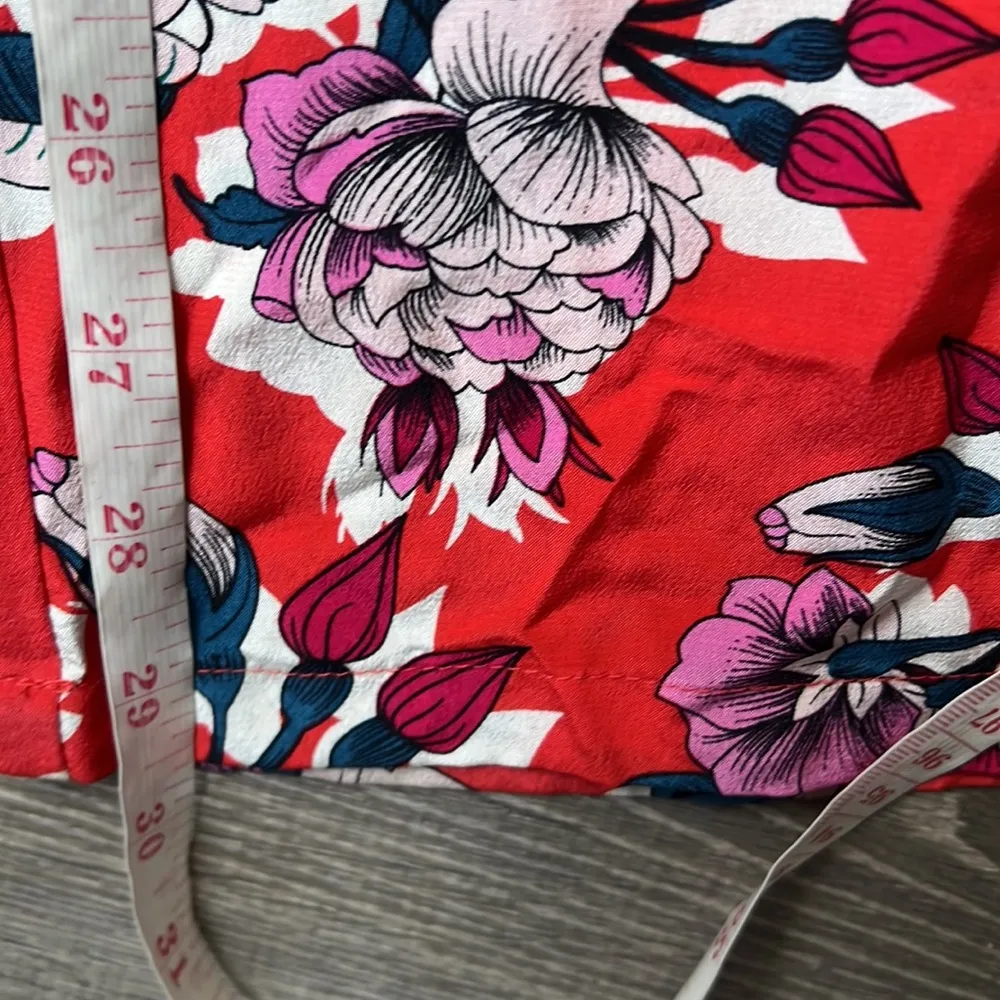 Yumi Kim - Red Floral Print Silk Jumpsuit - Image 10