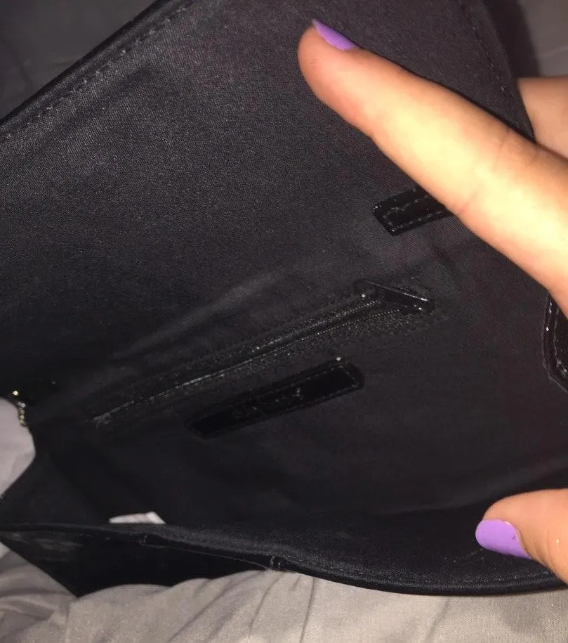 Black Snakeskin Shoulder Bag - Image 4