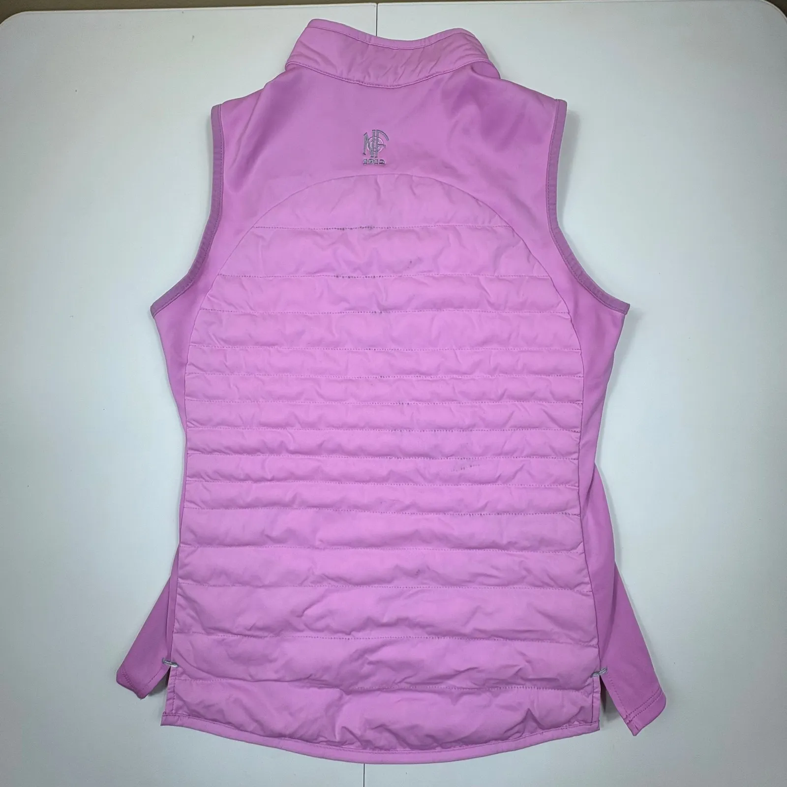 Peter Millar Women Pink Fuse Elite Golf Vest Full Zip Puffer Lightweight M - Image 13