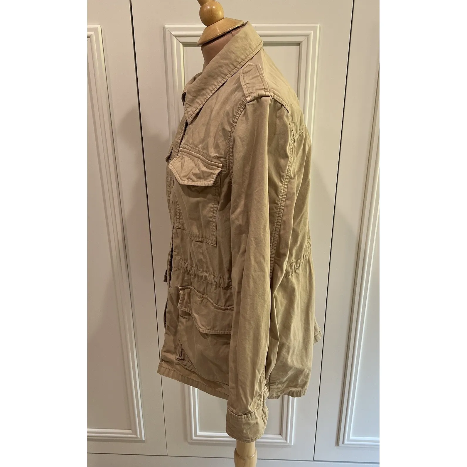 Gap Women's Khaki Utility Jacket‎ Safari Military Cotton Lightweight - Image 4