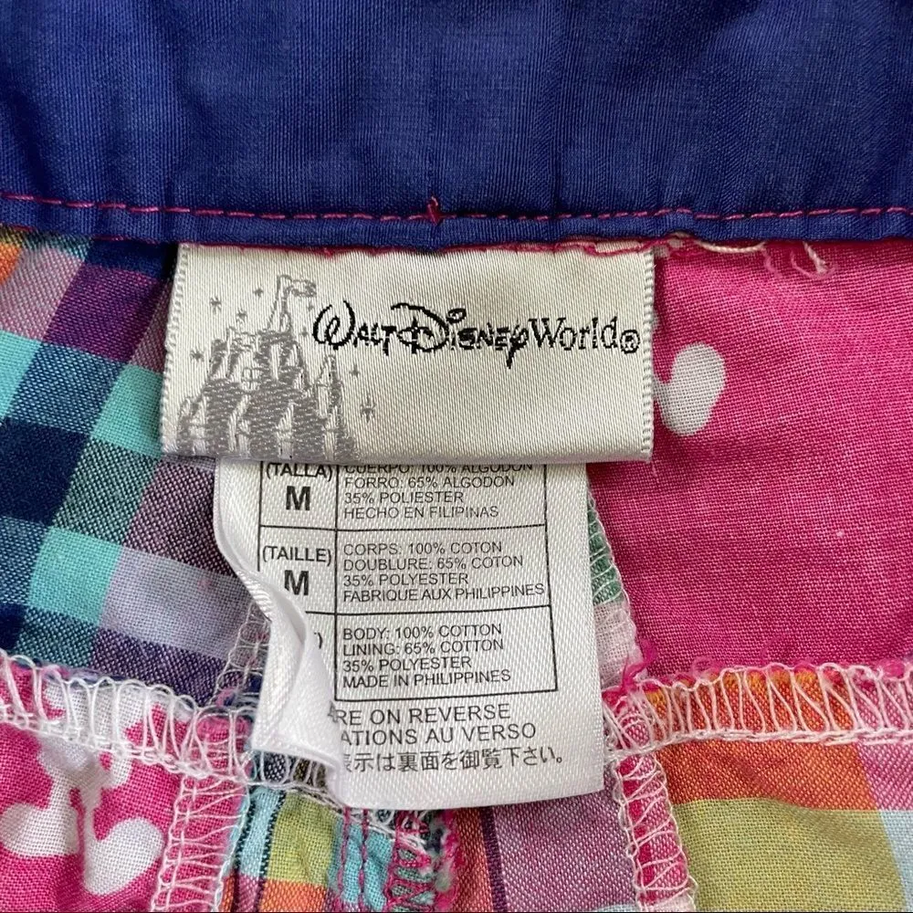 Walt Disney World Mickey Mouse Madras Shorts M - Image 3
