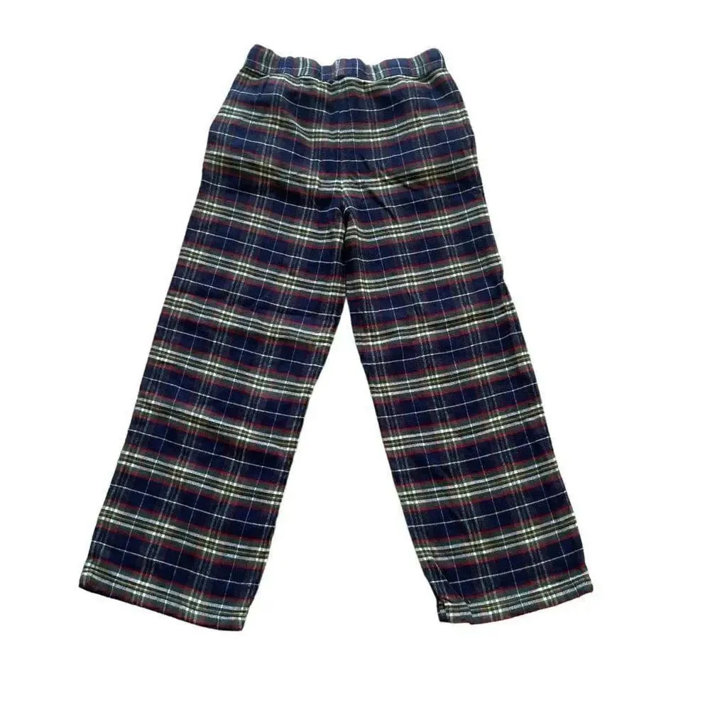 2 for $30 Nordstrom Plaid Silky Fleece Wide Leg Pajama Pants  Sz S #1774 - Image 4