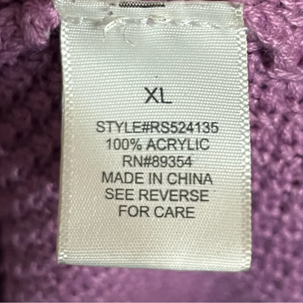 Ultra Flirt Crochet Knit‎ Tie Halter Neck Dress Junior Size XL Pink Purple Color - Image 9