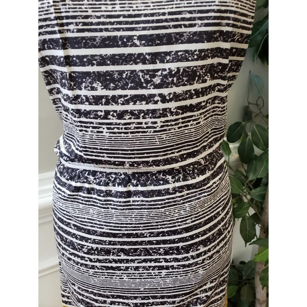 The Limited Sheath Dress Womens M Multi Striped Boat Neck Sleeveless Knee Length - Image 12