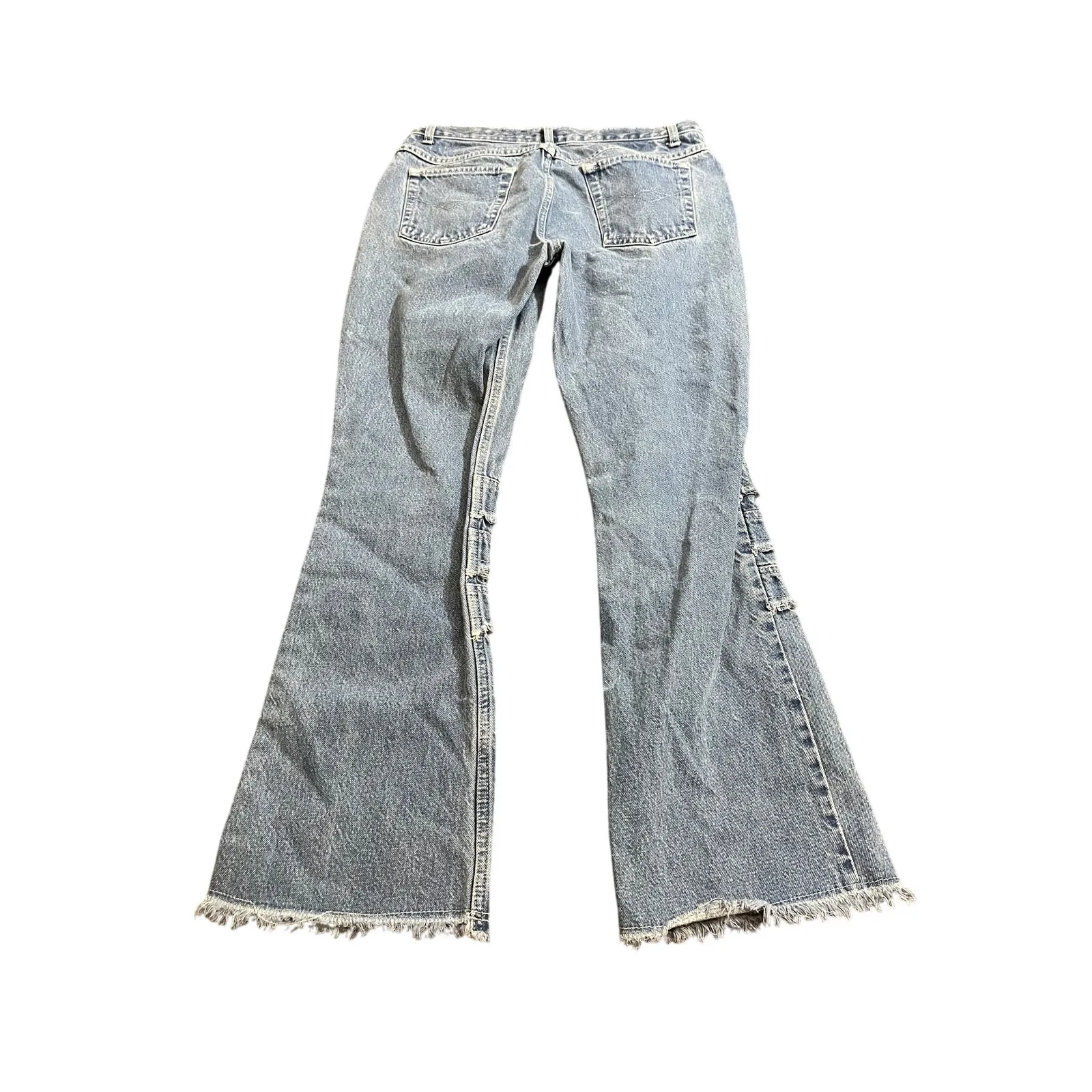 Vintage Y2K Parasuco Jeans Extreme Fit‎ Flare Wide Leg Jeans Size 13, fits US 30 Black - Image 4