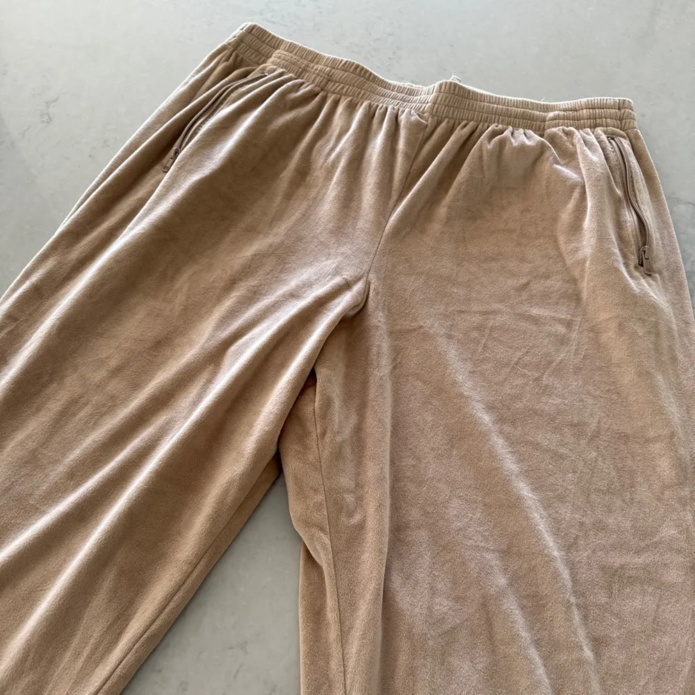 Skims Beige Wide Leg Track Pants Women's 3XL - Image 2