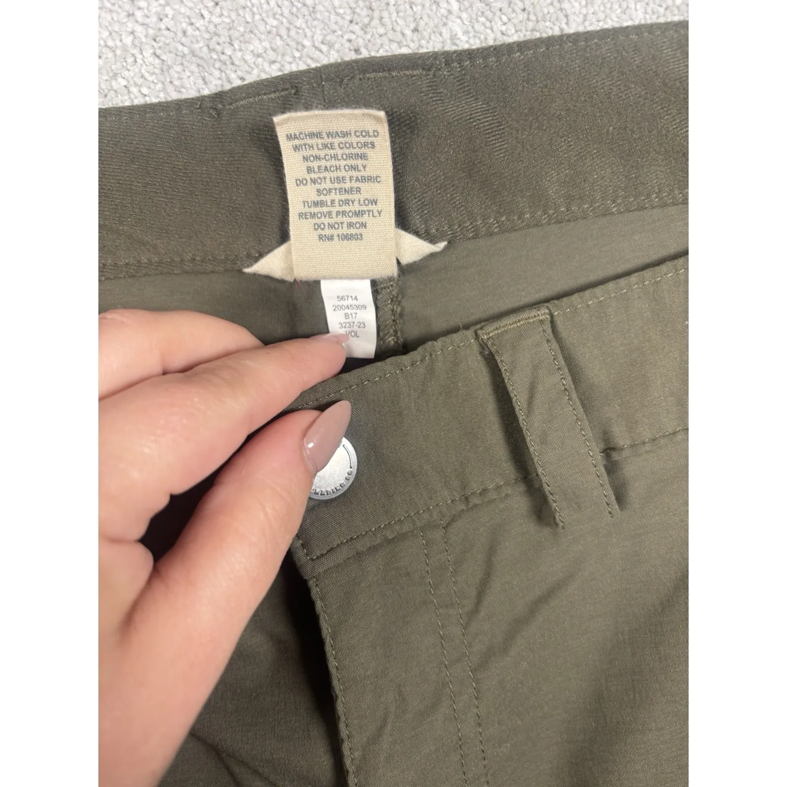 Duluth Trading Flex Dry On The Womens Pull On Fly Capri Plus Size 20 Olive Green - Image 3