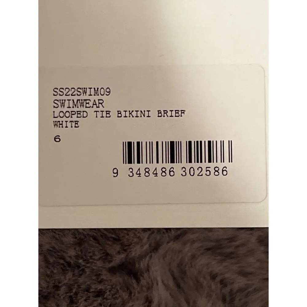 CHRISTOPHER ESBER Looped Tie Bikini Bottom in White 2 New Womens Swimsuit - Image 8