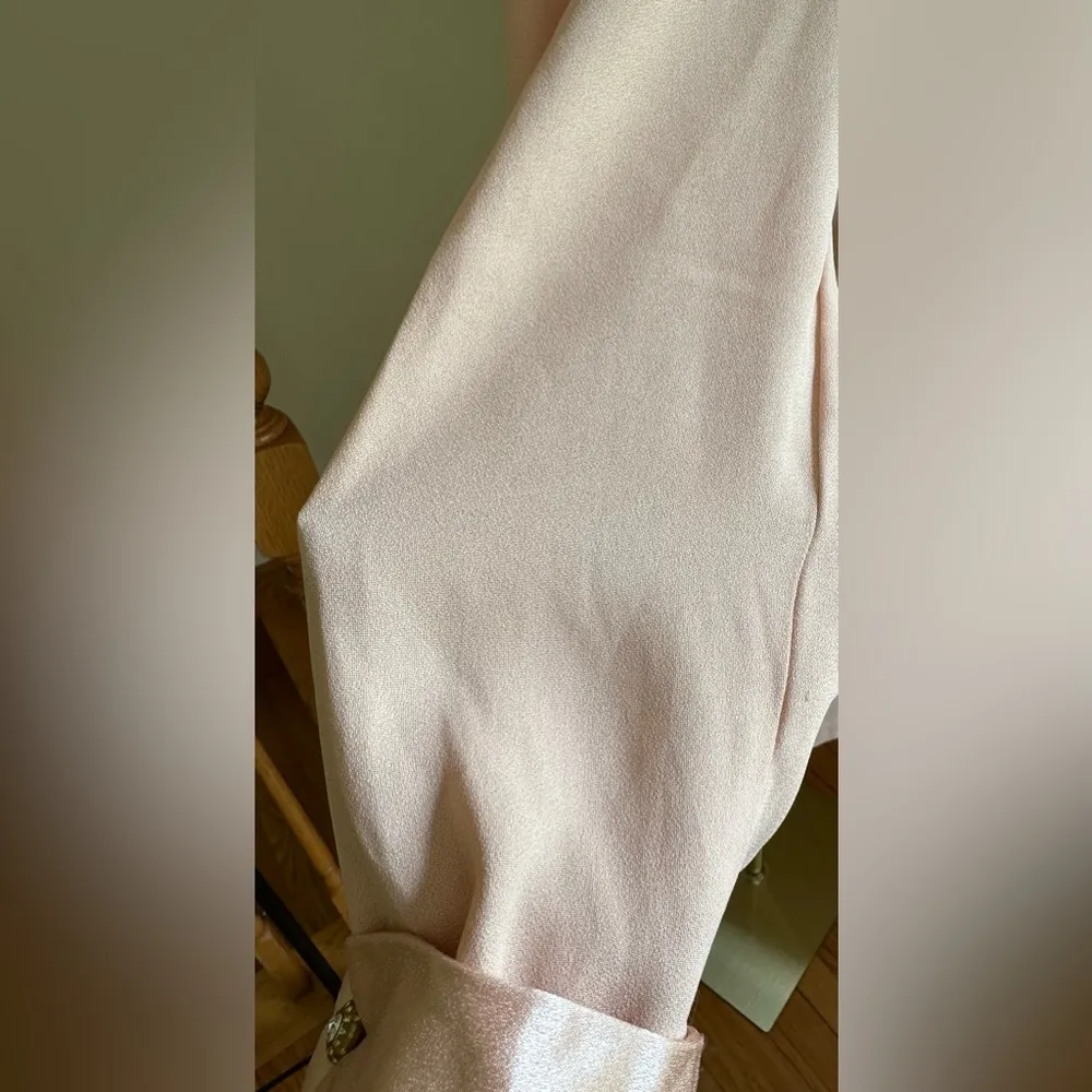 J.R. Nite By Caliendo Peach Delicate Vintage Midi Dress Jacket Set. Sz 14 - Image 7