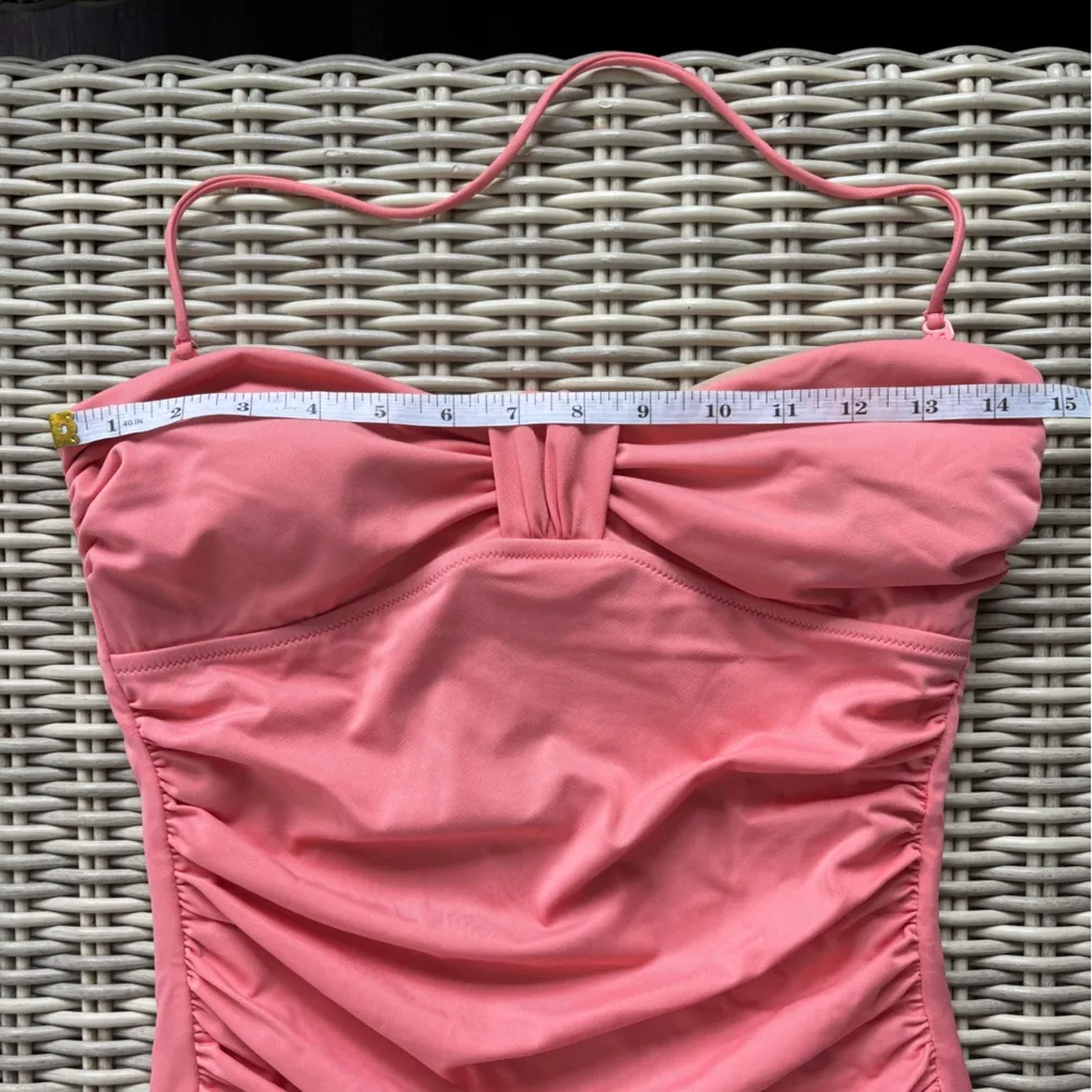 J. Crew Sweetheart Ruched Bandeau One Piece 8 boho coastal preppy resort beach‎ - Image 6