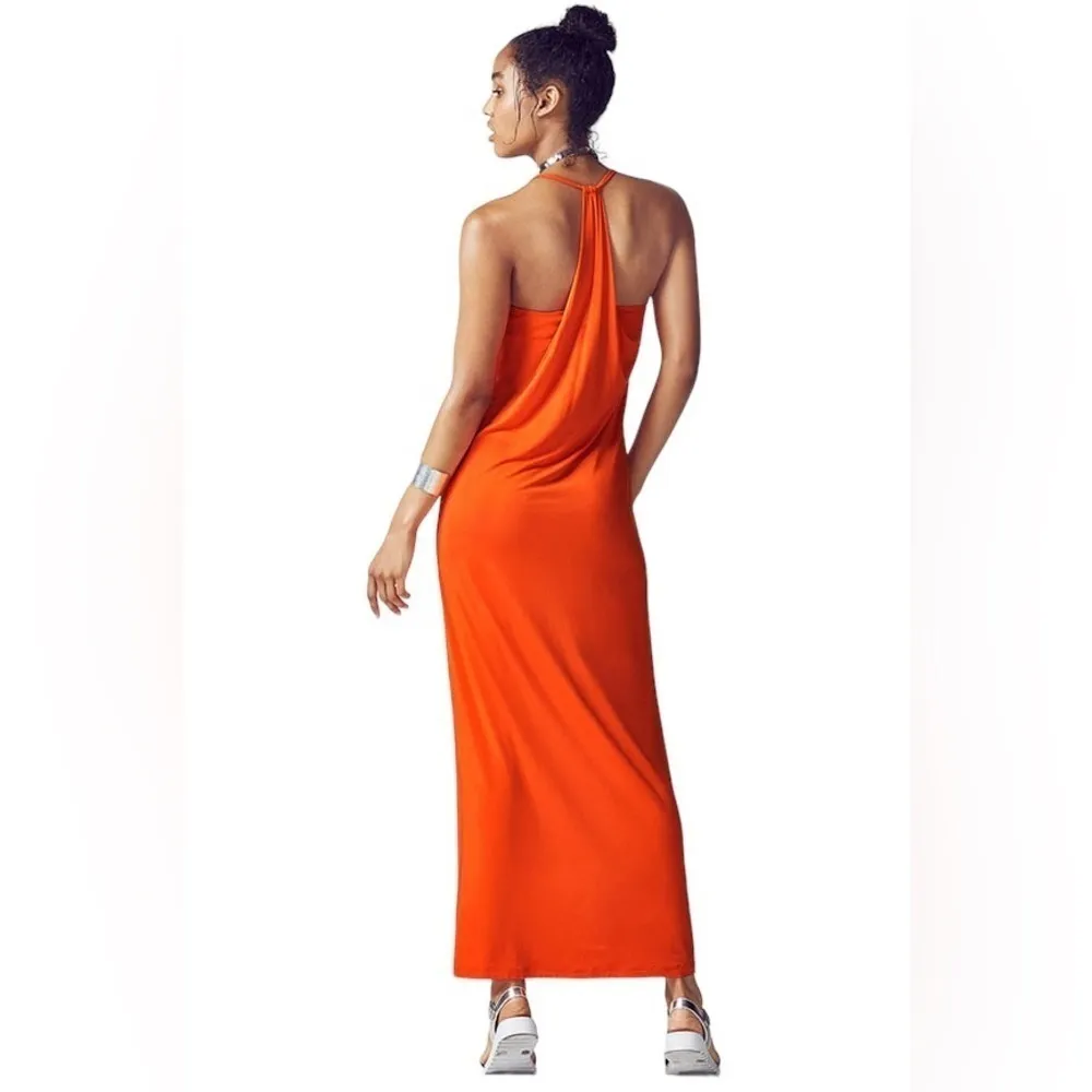 Fabletics Neema Maxi Dress Size XL Monarch Orange - Image 2