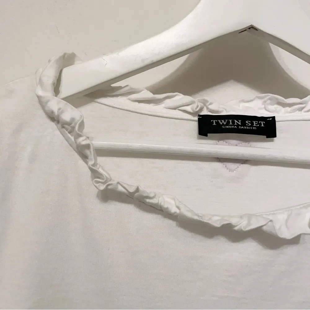 Twin Set White Cotton heart ❤️ T - Image 8