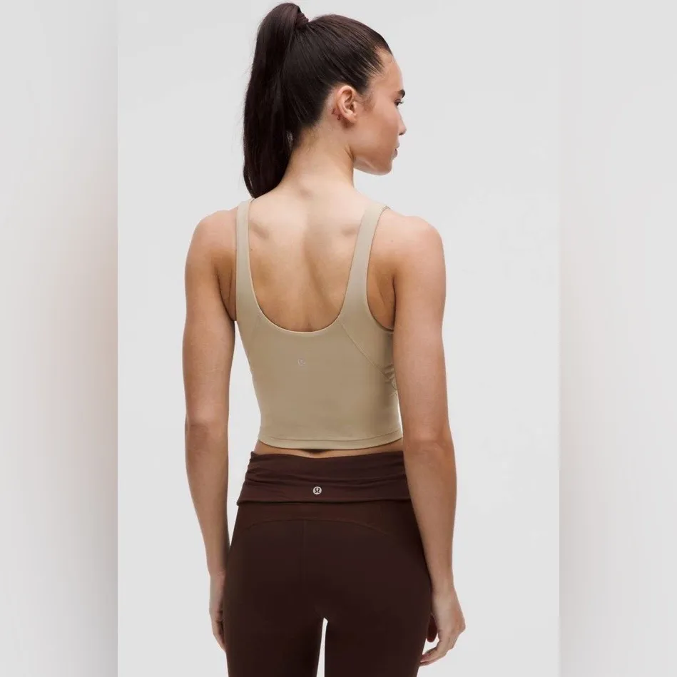 Lululemon NWT Align Tank Top Sheer Oak Size 4 - Image 3