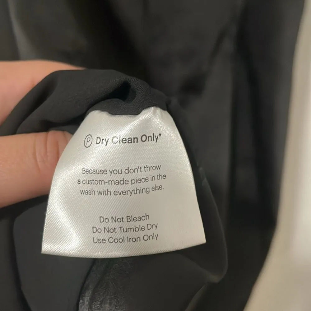 Free People x Fame and Partners Cara One-Shoulder Dress Black Ruffle, Size 6 - Image 8