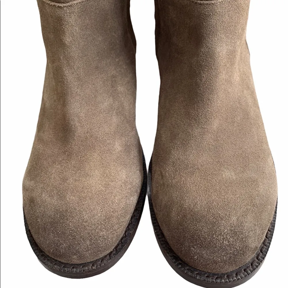 Sole Society Galen Suede Khaki Boots - Image 6