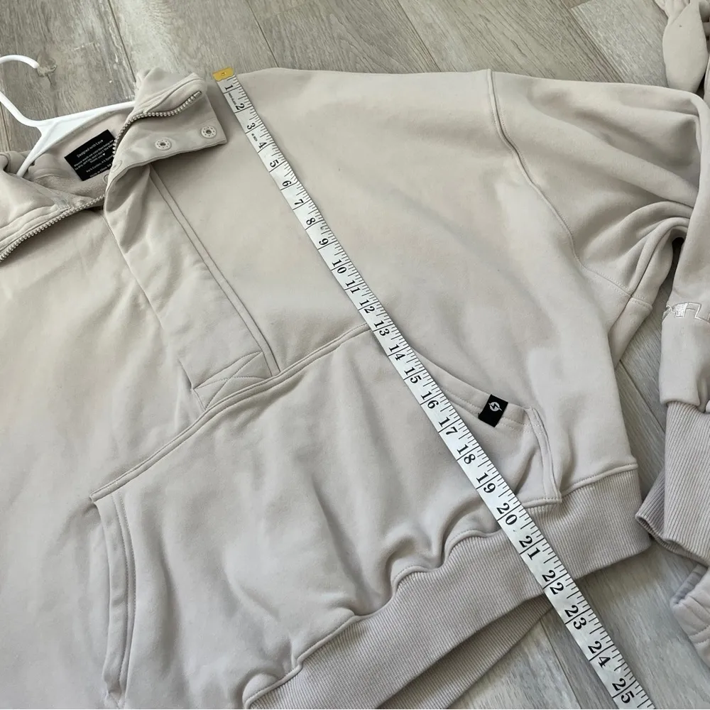Popflex Lounge Set Beige (xsmall) Ooey Gooey Half Zip Sweater + Sweatpants comfy Tan Size XS - Image 6