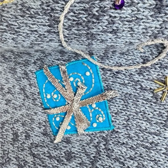 White Stag Vintage Christmas Holiday‎ Winter Sweater Vest Zip Up Snowman 16W - Image 6