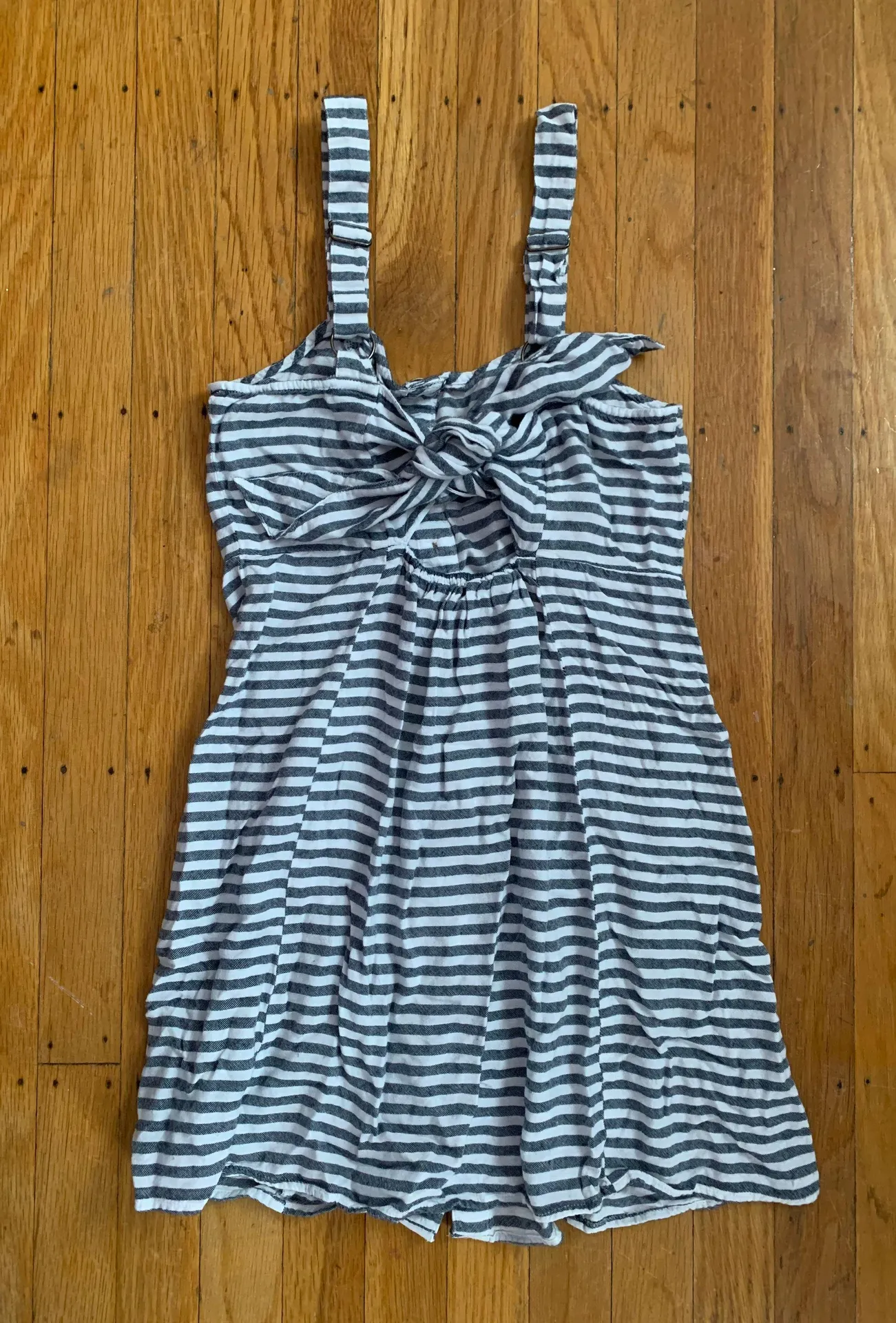 Tie-back Striped Dress - Image 2