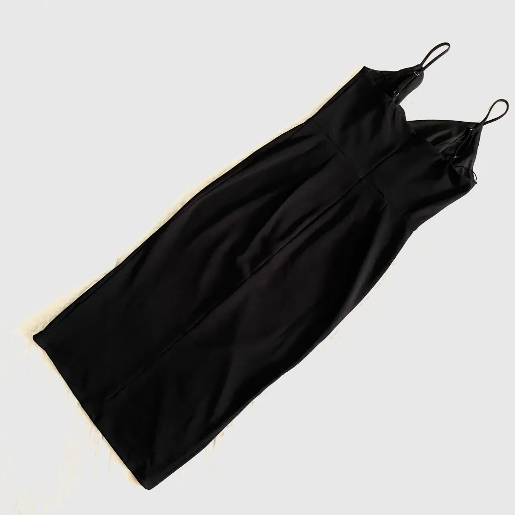 Socialite Wrap Front Camisole Cocktail Dress Black Lulus Inspo S - Image 5