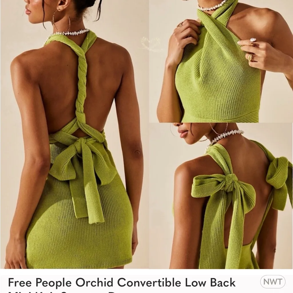 Free people beach Orchid dress sz xs black.Worn once.Mint condition - Image 2