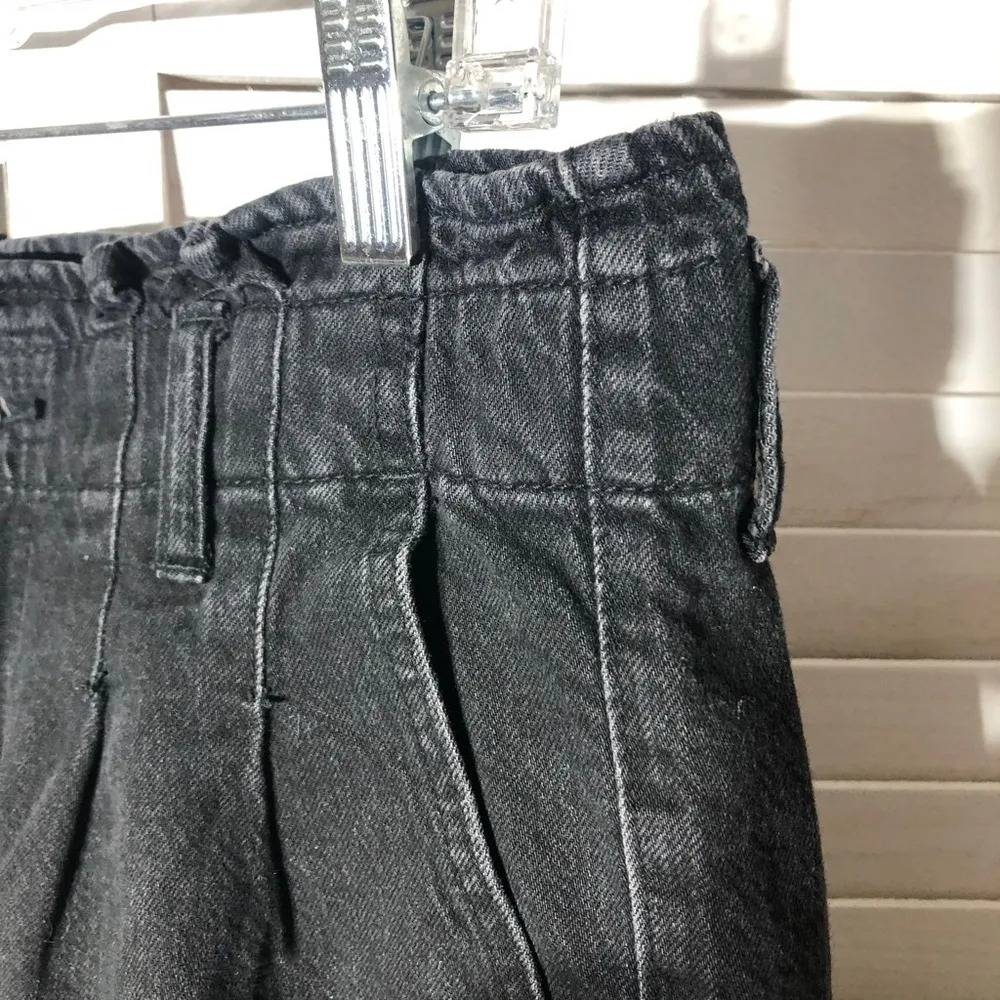 American Eagle High Waist Denim Shorts Black Women's Size 12 - Image 7