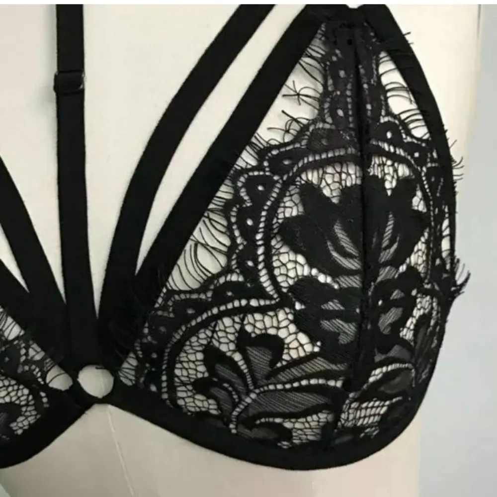 Black Festival Sexy Lace Harness Bra Bralette New Size undefined - Image 6