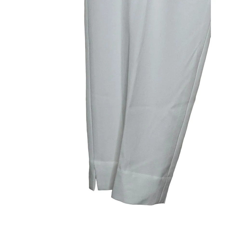 Peter NYGard Womens Pants Stretch Cropped Tapered Leg Slpit Side White 8 NWT - Image 3
