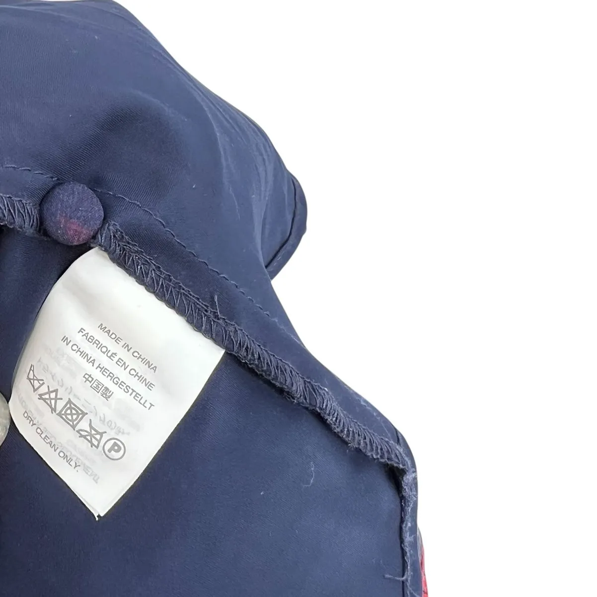 Madewell No.6 Silk Magical Dress Vintage Rose‎ Floral Print Blue Red Size 14 - Image 15