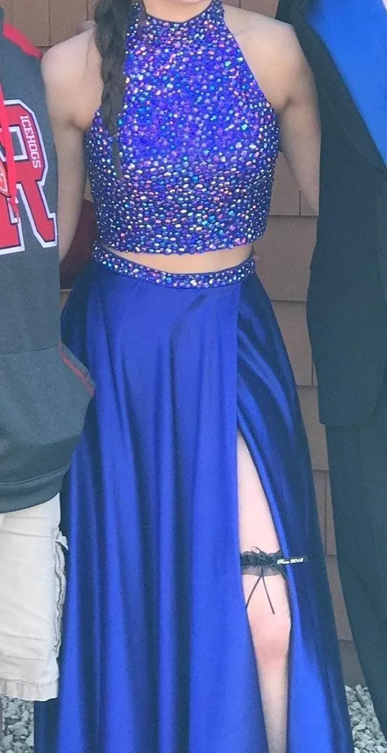 Sherri Hill Two Piece Prom Dress - Image 4