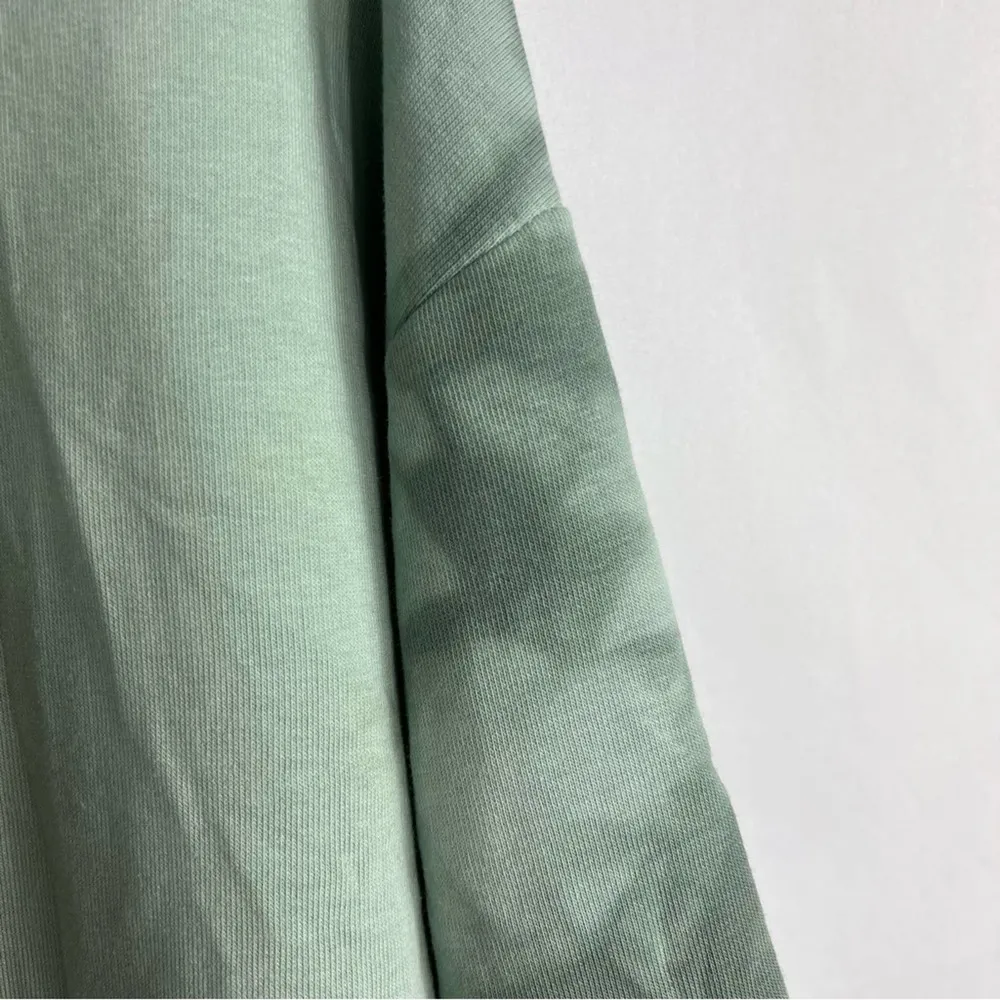 TOPSHOP Tie Dye Split Hem Hoodie in Green NWT in Medium - Image 5