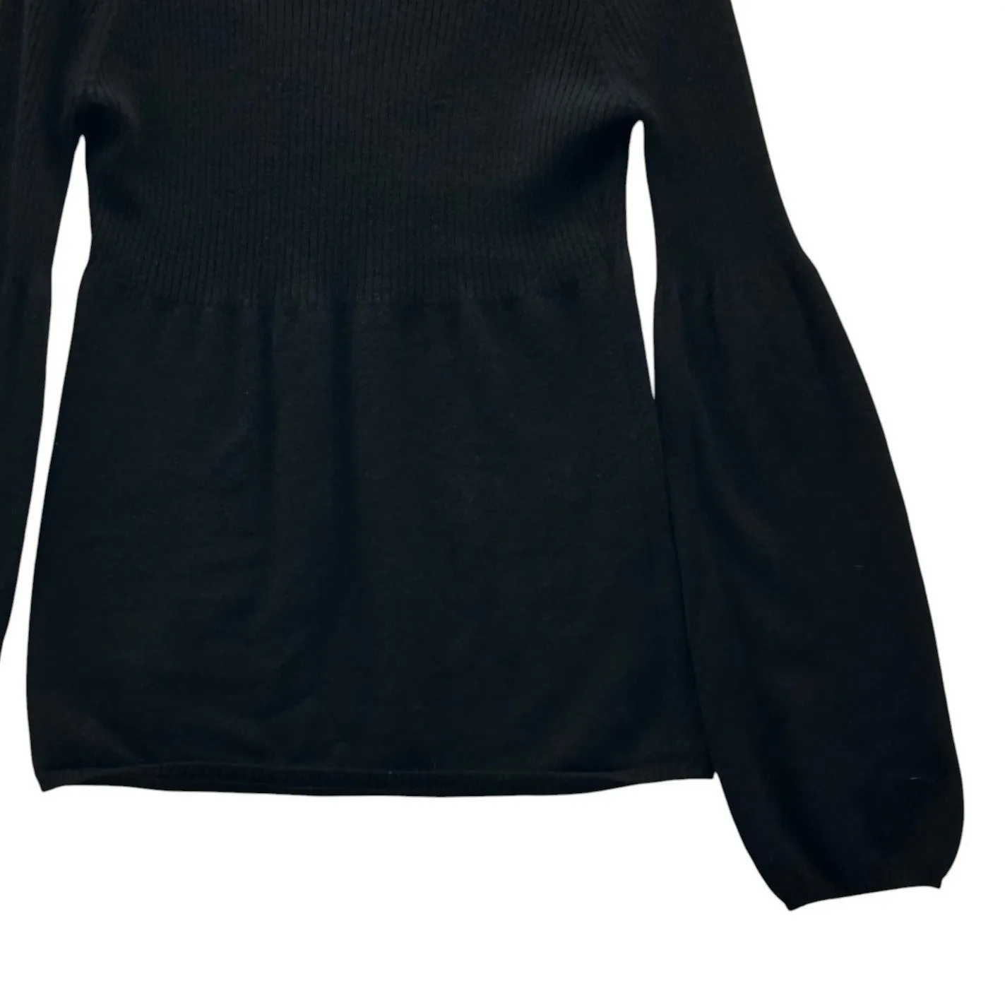 Babydoll Cashmere Sweater XS Black - Image 12