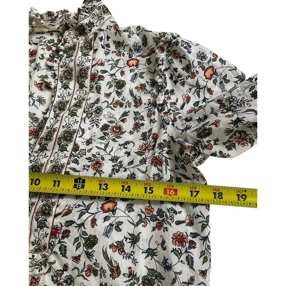 Max Studio Multicolor Floral Short Sleeve Women's Top Size Small | 41-41 - Image 6