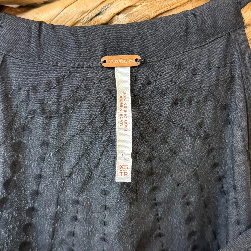 Free People Sedona Embellished Mini Slip Dress Black Size XS - Image 12