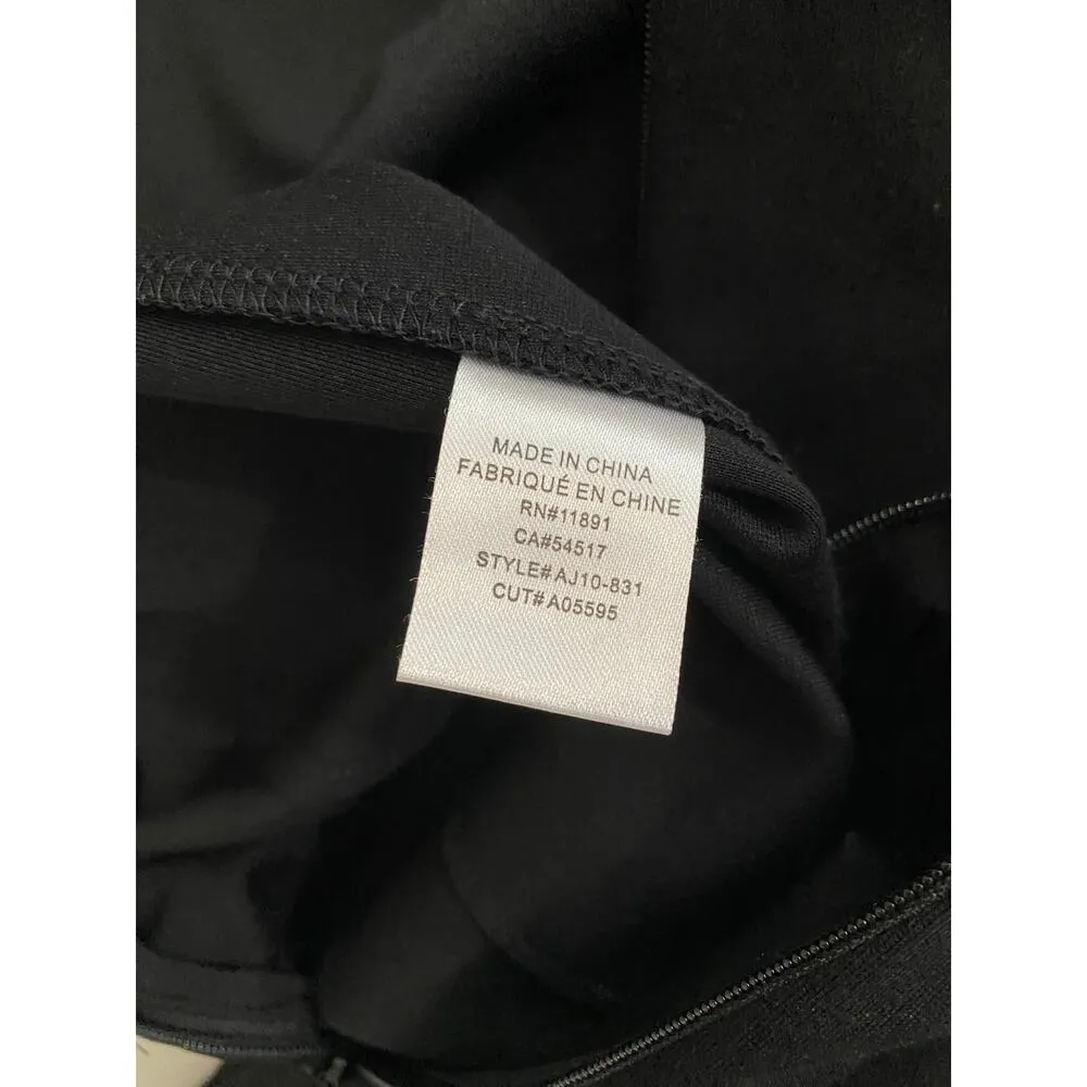 Ali & Jay Classic Black Ponte 3/4 Split Slit Bell Sleeve Jumpsuit Size Small - Image 10