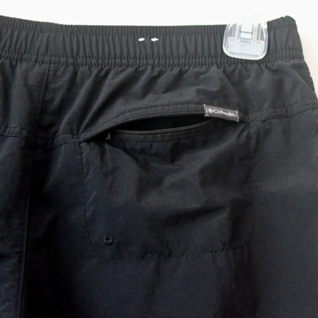 Columbia Black Activewear Adjustable Drawstring Short-Shorts Pockets Small - Image 5