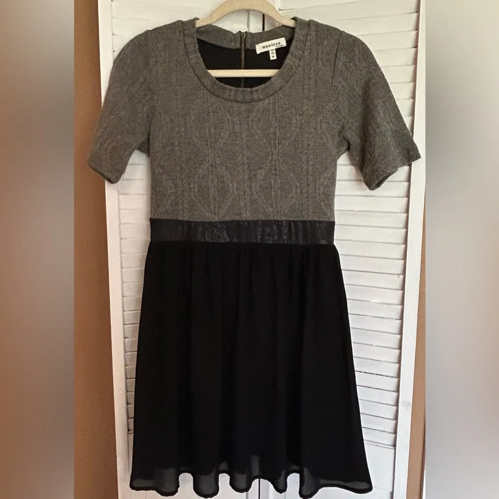Monteau Size Medium Juniors Sweater tutu dress - Image 2