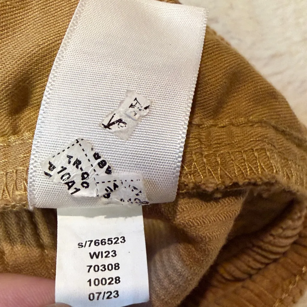 Loft- Light Brown High Rise Straight Leg Corduroy Pants- Size 29/8 - Image 7