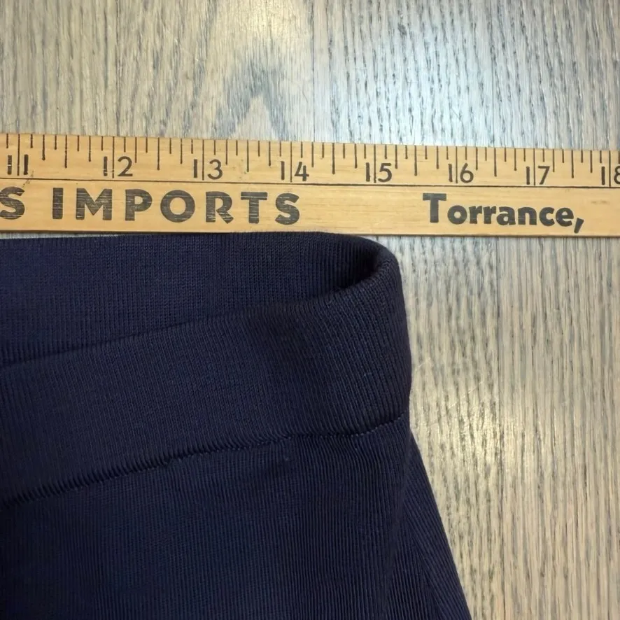 Misook  Black Wide Leg Cropped Knit Pants Size L - Image 2