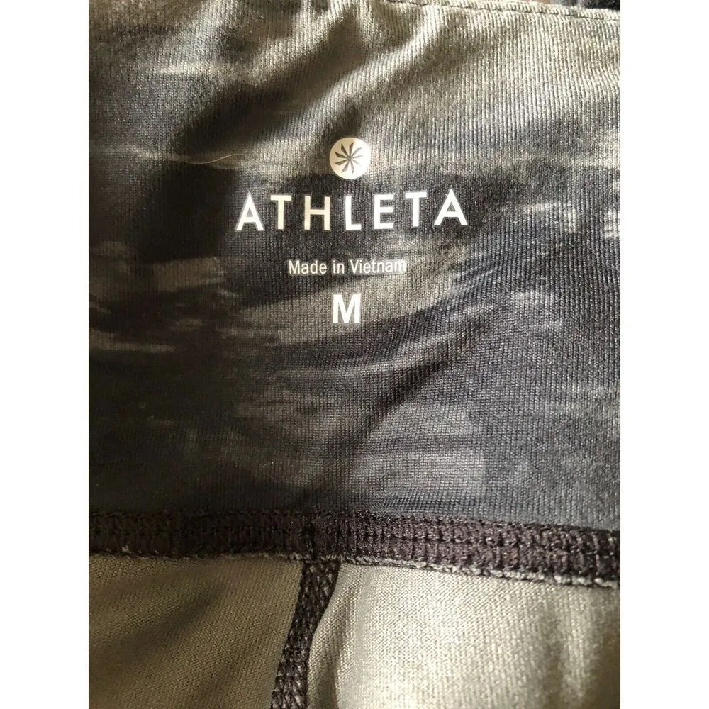 Athleta Flare Chaturanga Tight Black/Gray Size Medium - Image 3