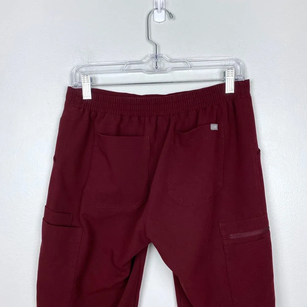 Figs Yola Skinny Womens Scrub Pants Limited Burgundy TW2000R Size Small - Image 7