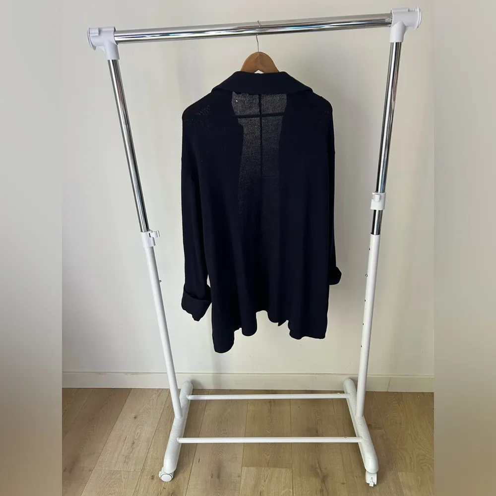 St. John Sportswear Navy Blue Knit Cardigan Size‎ 6 - Image 5