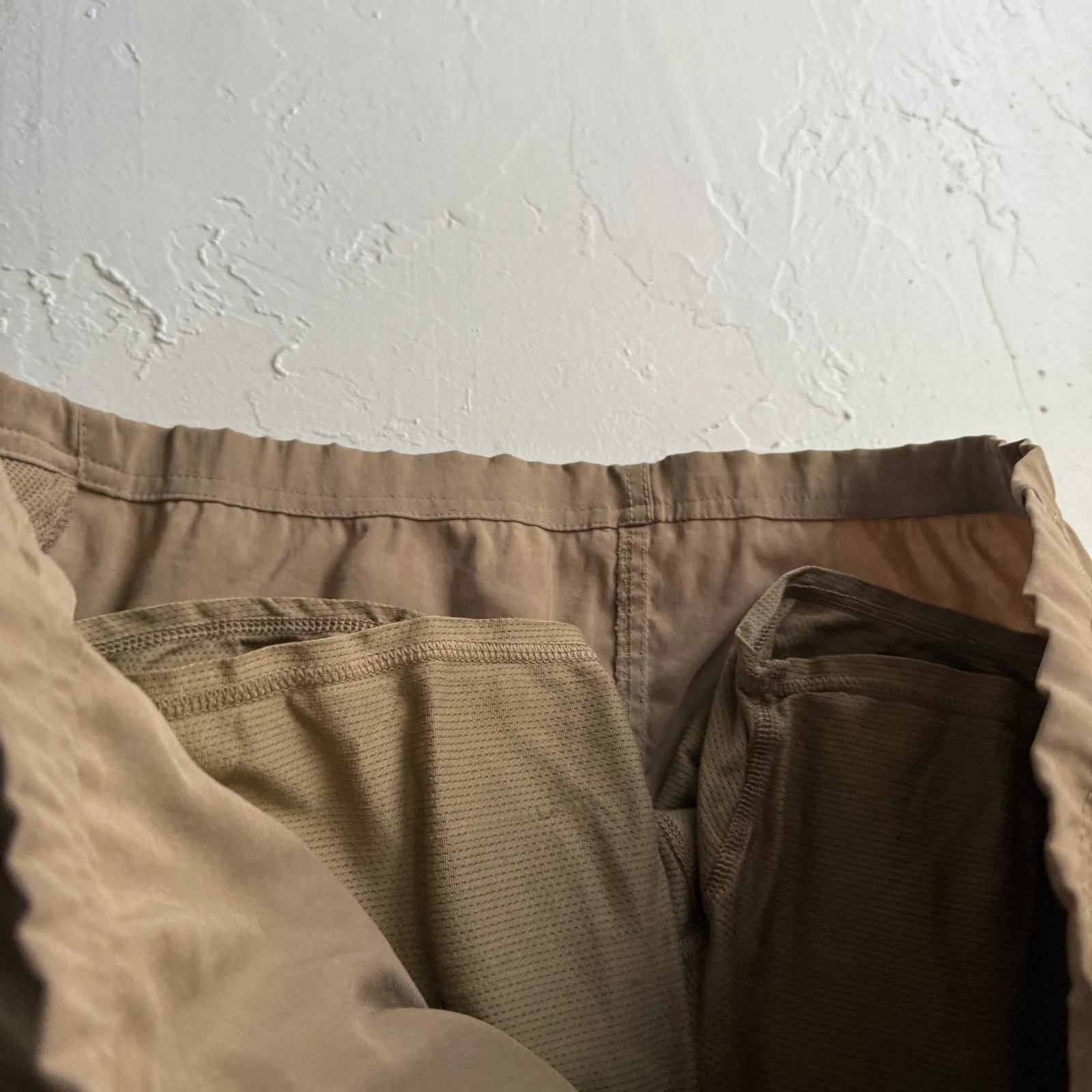 Athleta Brown Khaki Active Skort‎ with Inner Shorts Size 4 Hiking Outdoor - Image 3