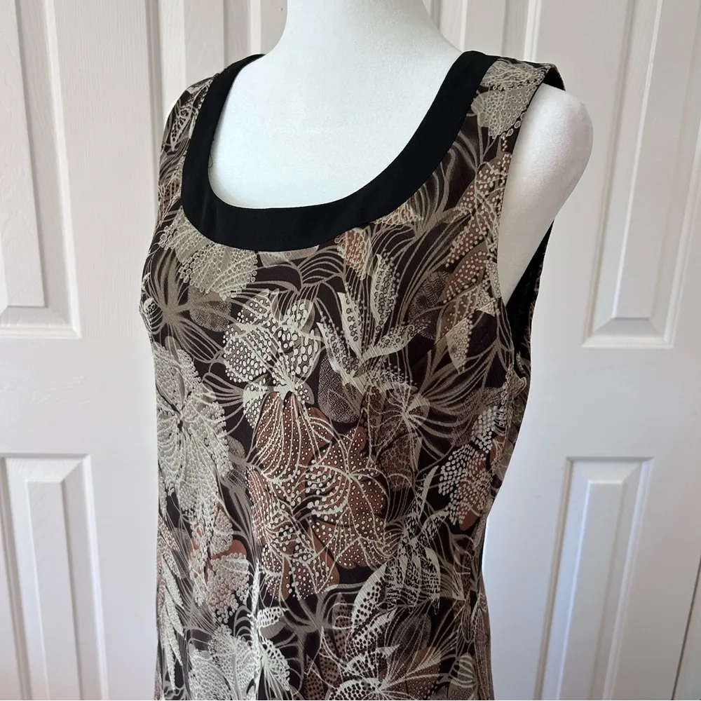 Studio I Sleeveless Floral Print Y2K Vintage Dress | Size 12 | #A-1115-4 - Image 3