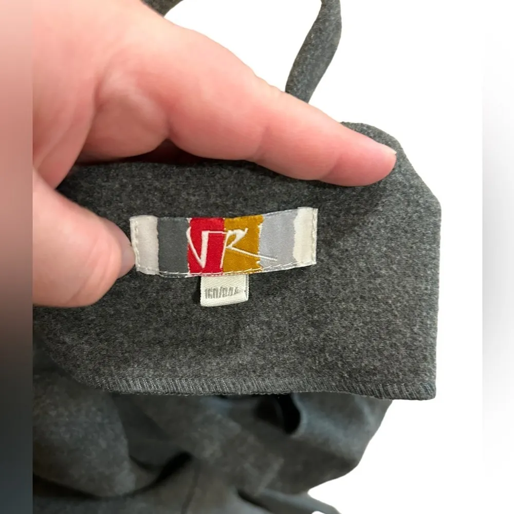 ModCloth Gray Felt Overall dress size large - Image 3