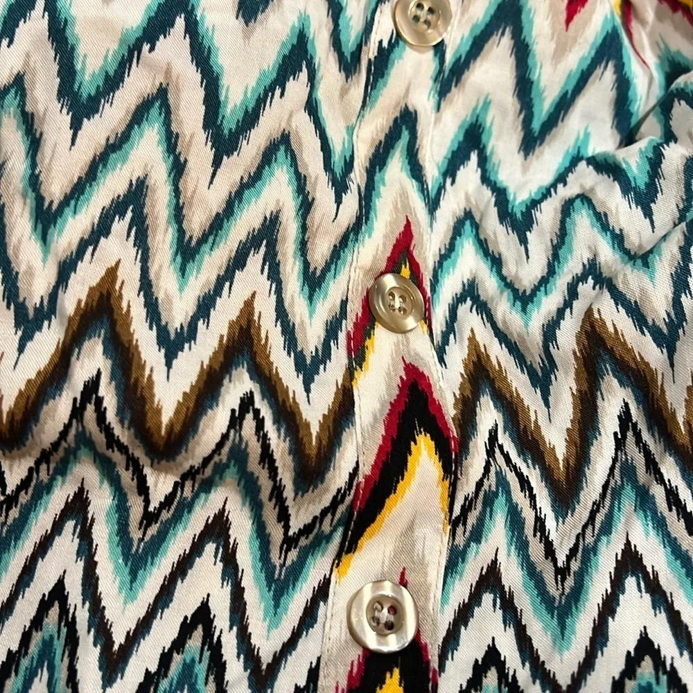 Apostrophe Ladies Missy Jr Rayon CHEVRON  SKIRT Sz XL - Image 5